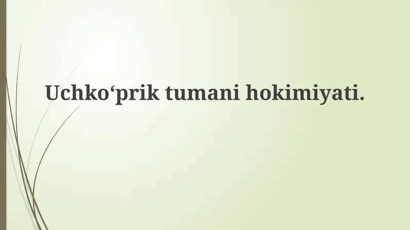 Uchko'prik tumani