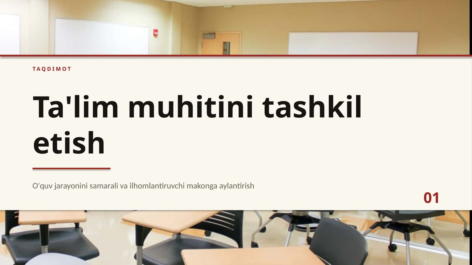 Ta'lim muhitining psixologik asoslari