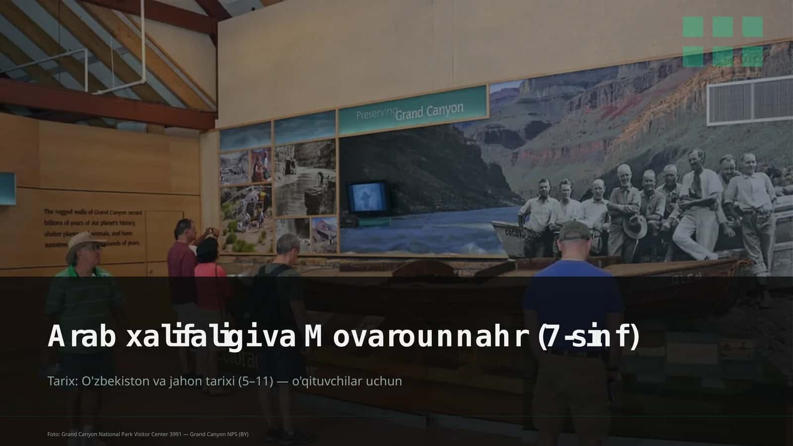 Arab xalifaligi va Movarounnahr (7-sinf)