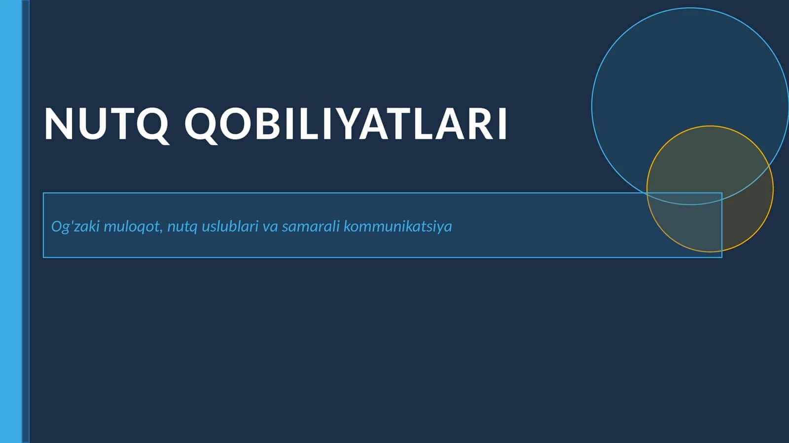 Nutq Qobiliyatlari