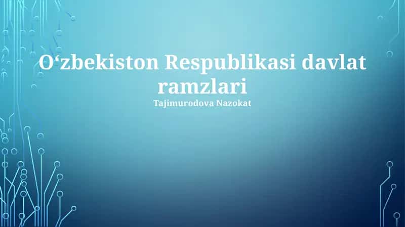 Oʻzbekiston Respublikasi davlat ramzlari