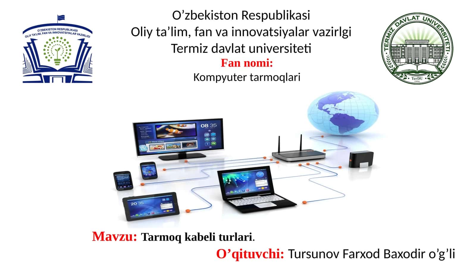 Tarmoq kabeli turlari