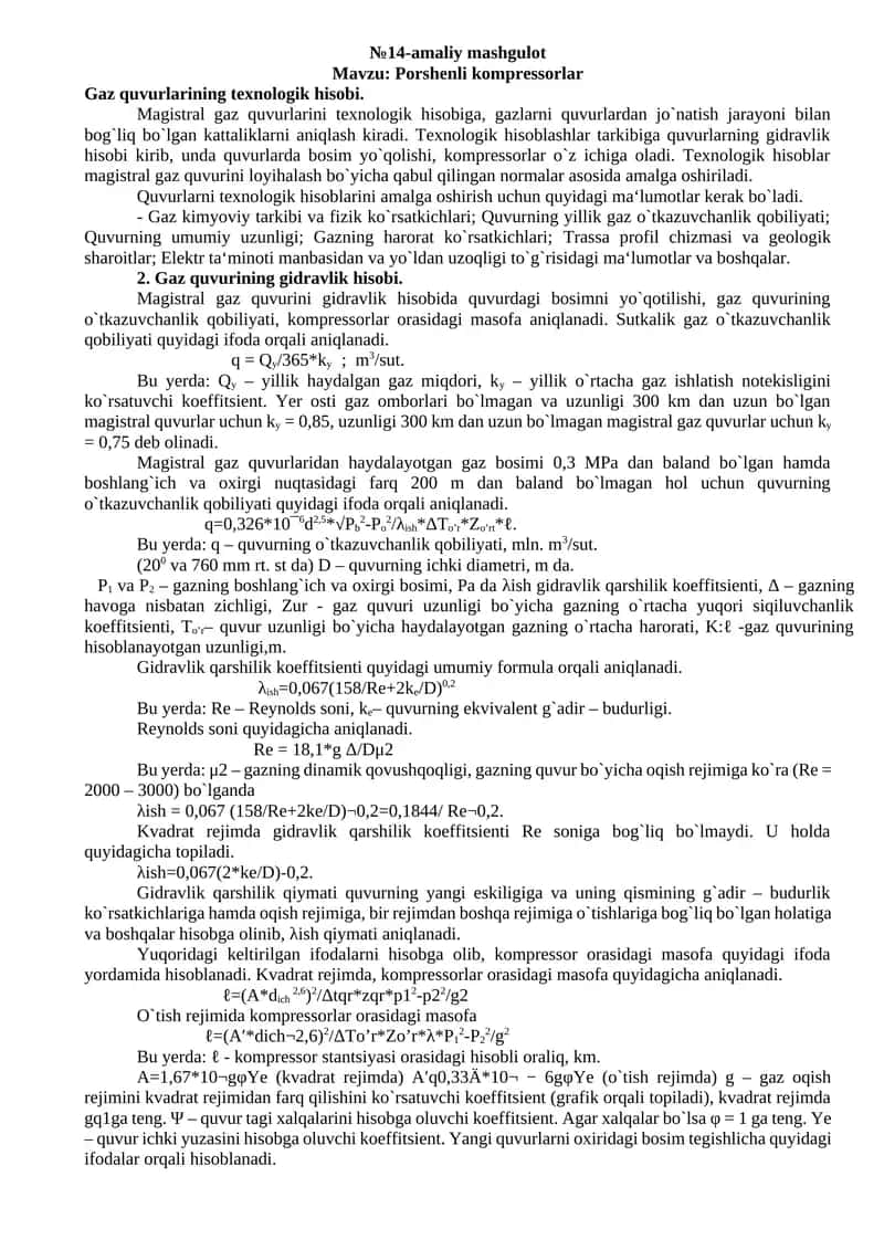 Porshenli kompressorlar