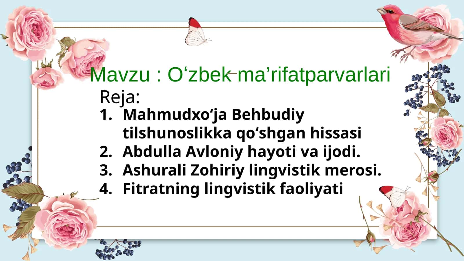 Oʻzbek ma’rifatparvarlari