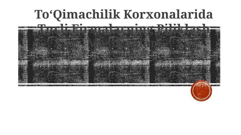 Turli Firmalarning Piliklash Mashinalari