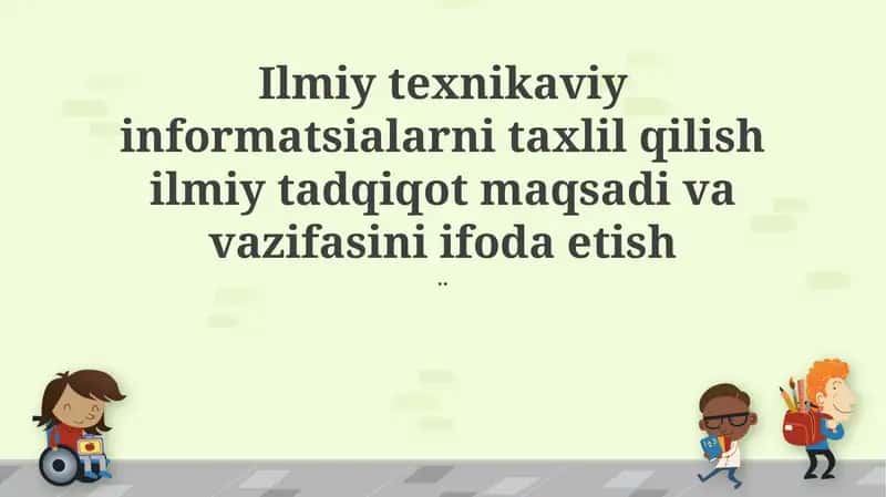 Ilmiy-texnik axborot tahlili