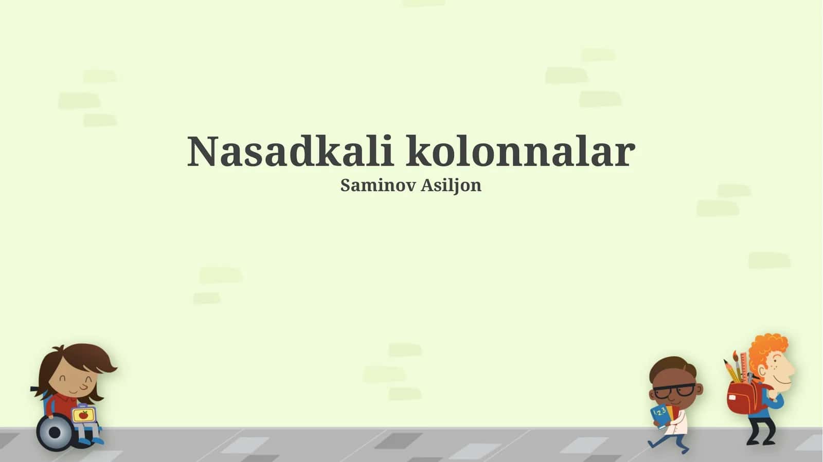 Nasadkali kolonnalar