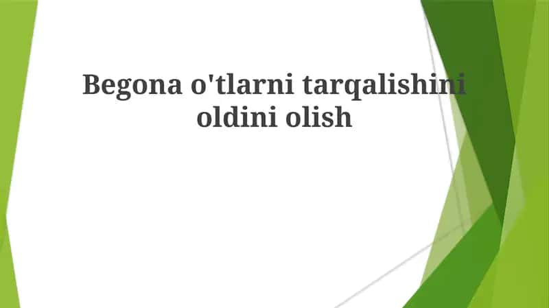 Giyohlar Biologiyasi va Tarqalishi
