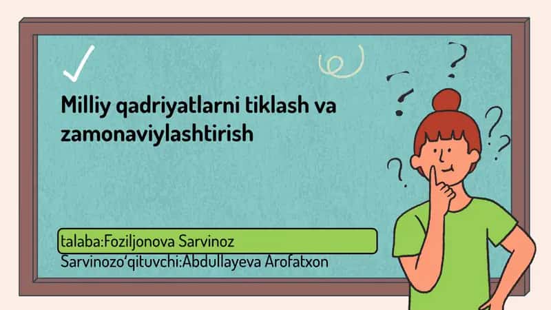 Milliy qadriyatlar