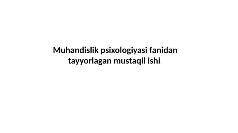 Operativ fikrlash psixologiyasi