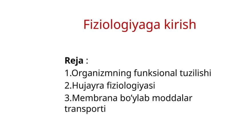 Fiziologiya