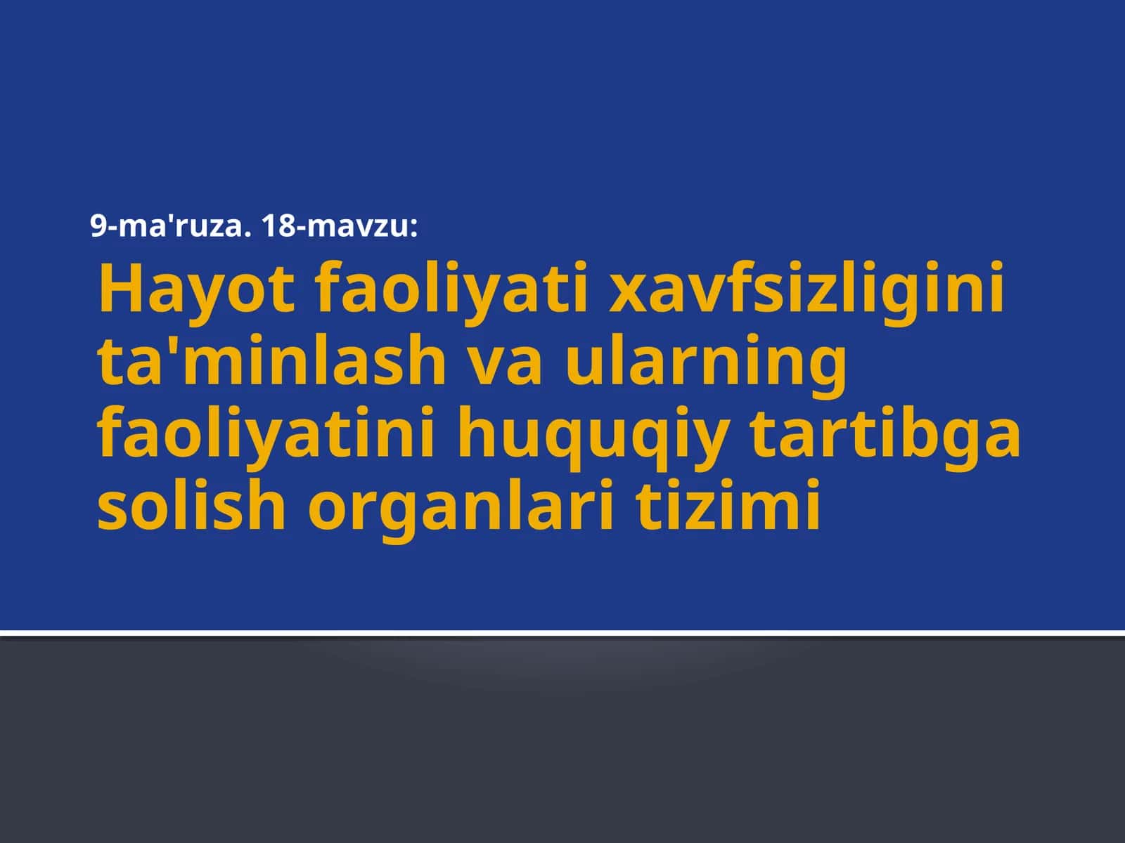 Favqulodda vaziyatlarning oldini olish tizimi