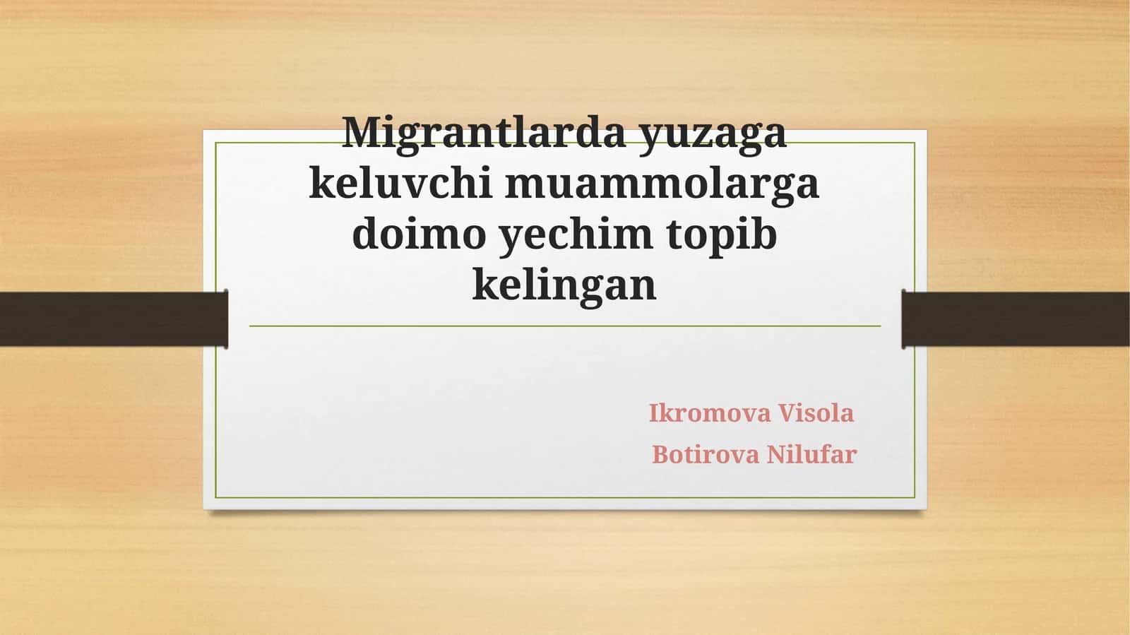 Migrantlar huquqini himoya qilishga qaratilgan chora-tadbirlar