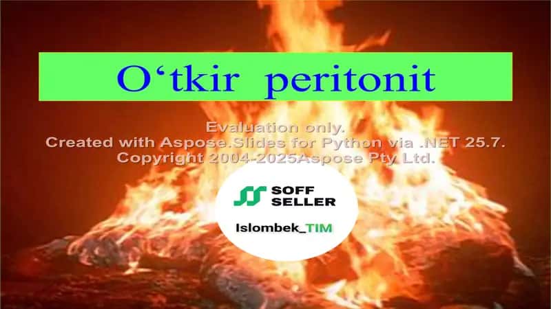 O'tkir peritonit