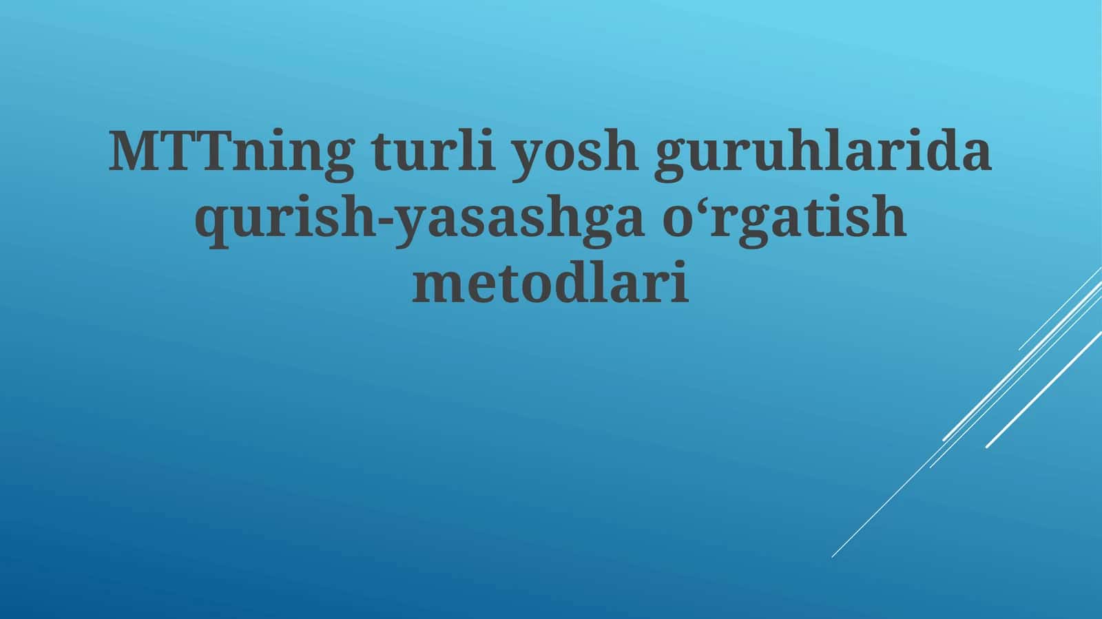 Erta bolalik konstruksiya o'yinlari