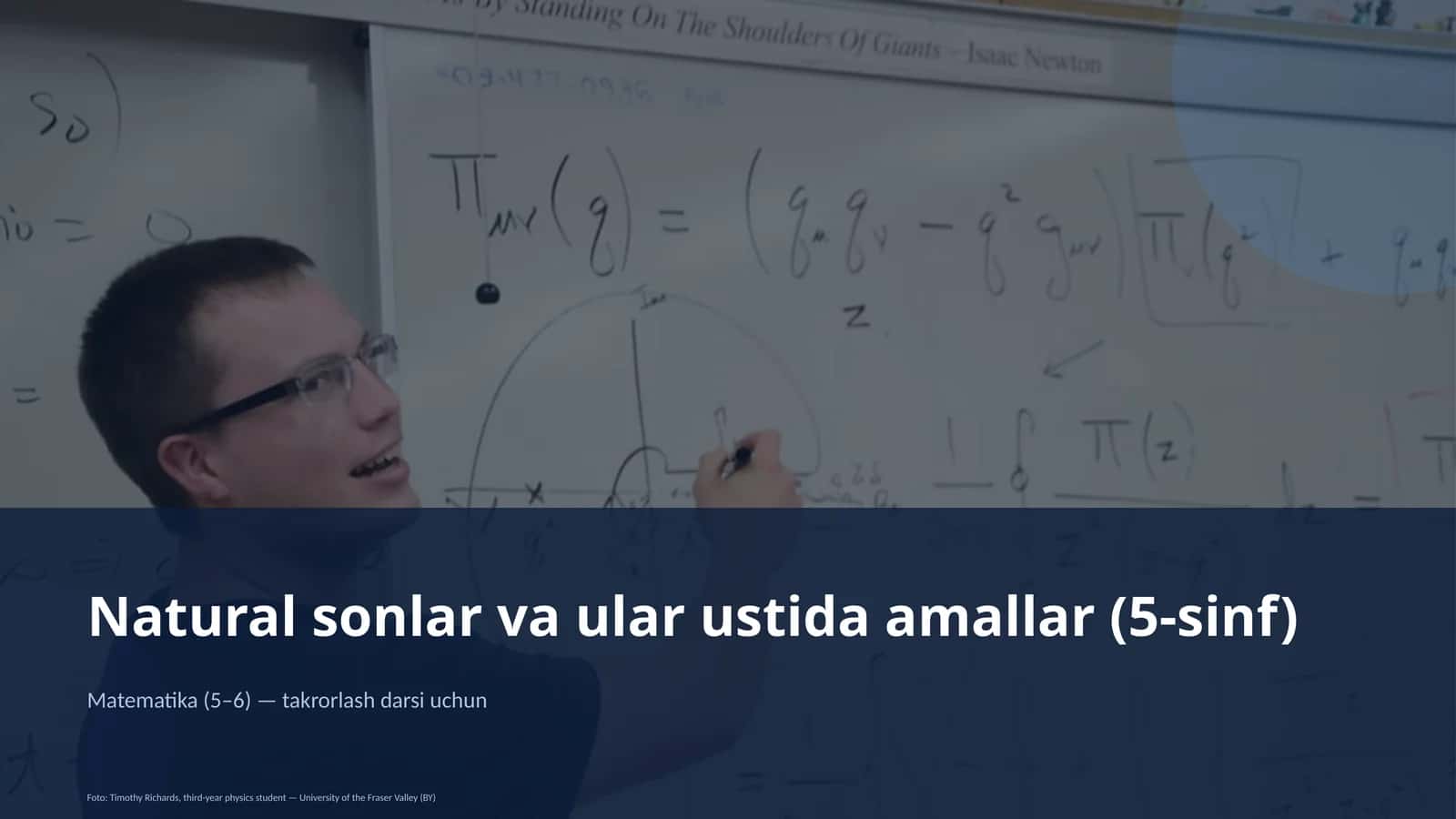 Natural sonlar va ular ustida amallar (5-sinf)