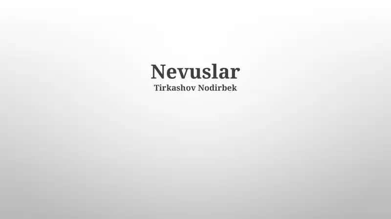 Nevuslar