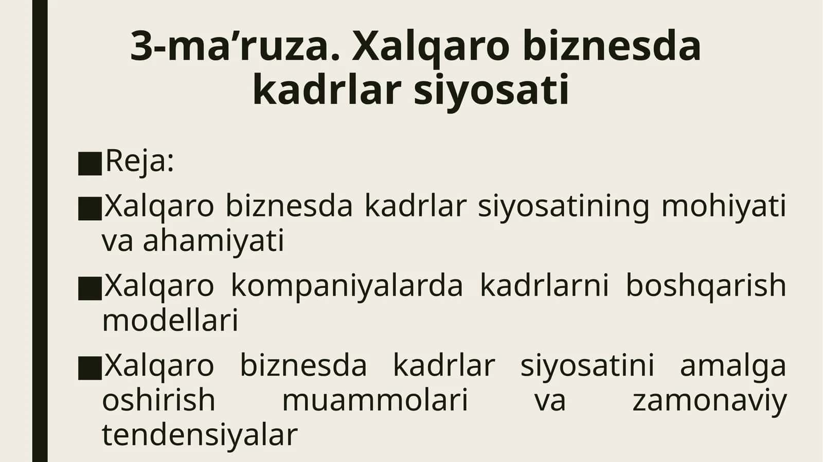 Xalqarobiznesdakadrlarsiyosati