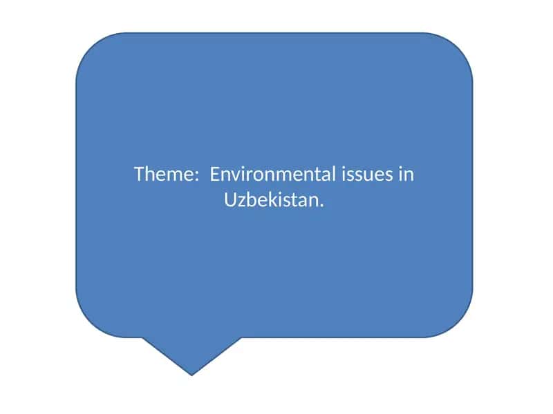 Environmental issues in Uzbekistan