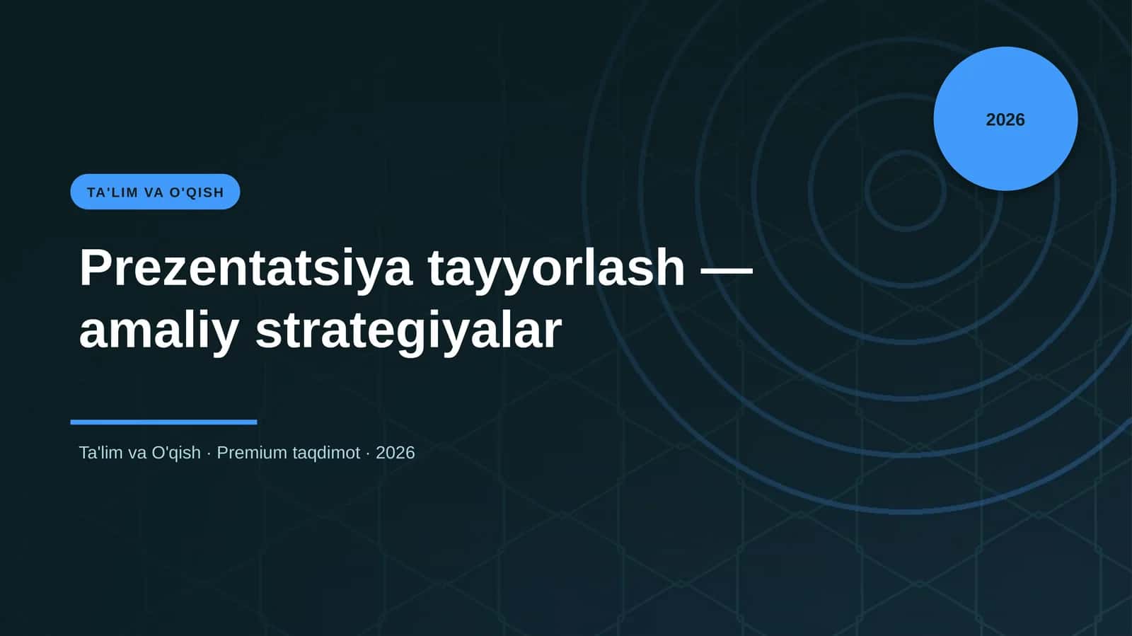 Prezentatsiya tayyorlash — amaliy strategiyalar