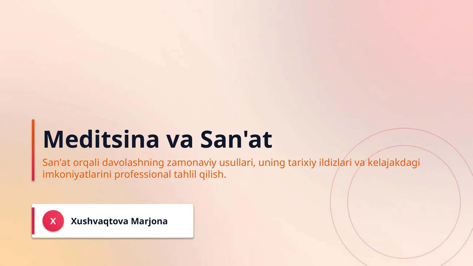 Meditsina va San'at