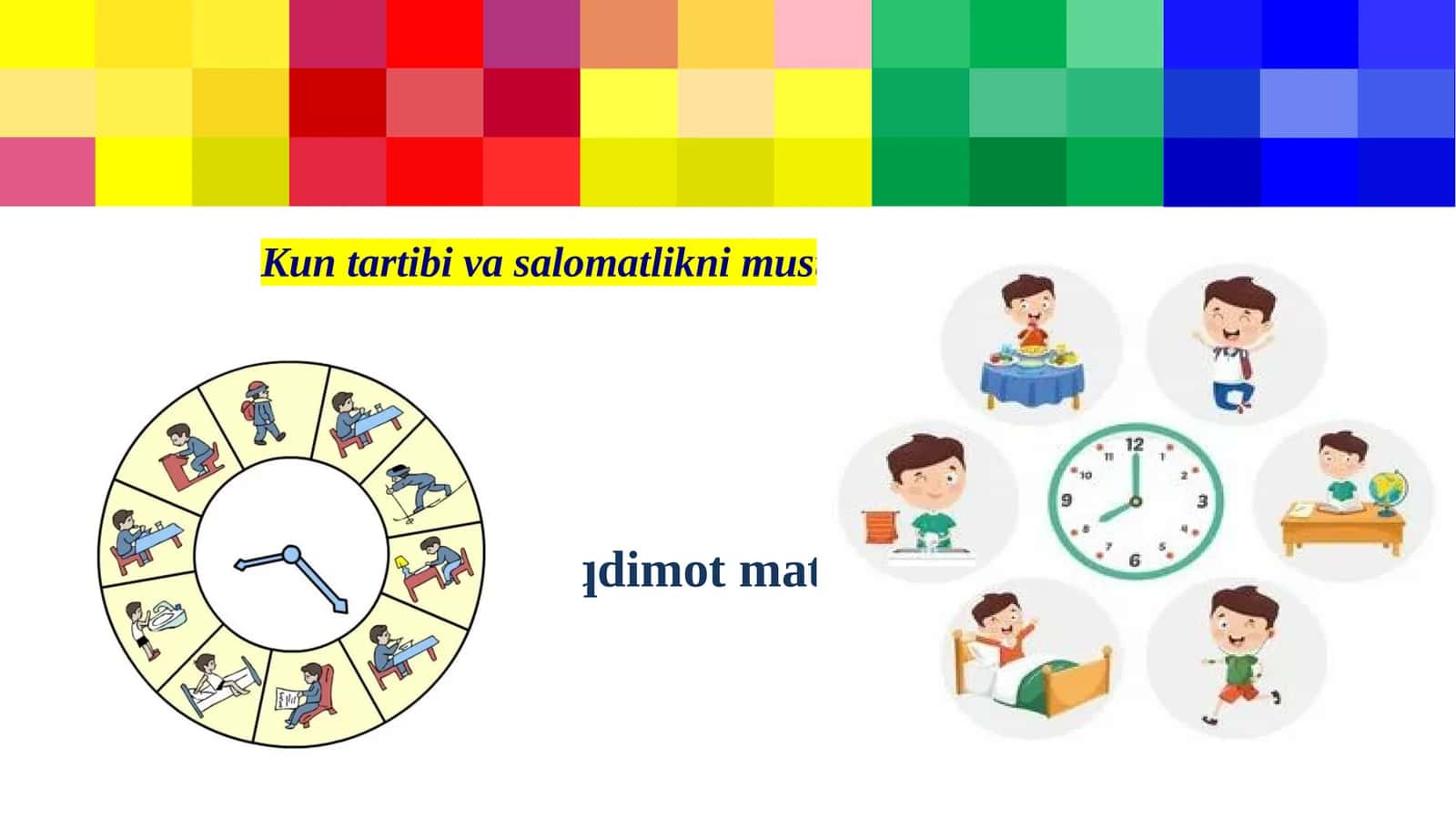 Kun tartibi va salomatlikni mustahkamlash