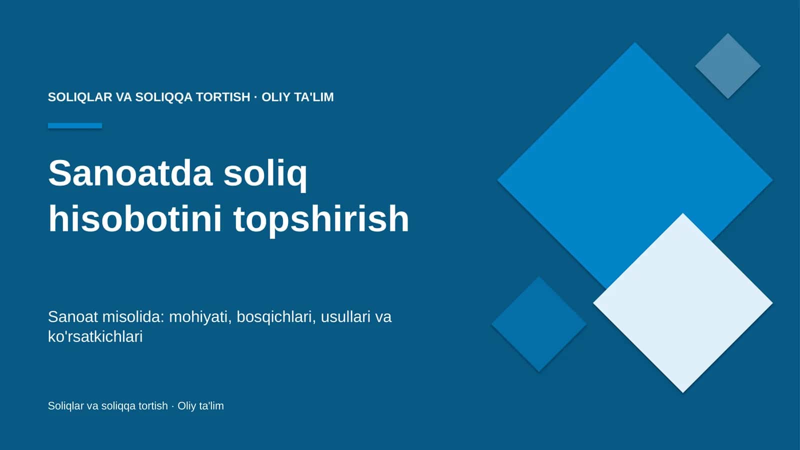 sanoatda soliq hisobotini topshirish 7664