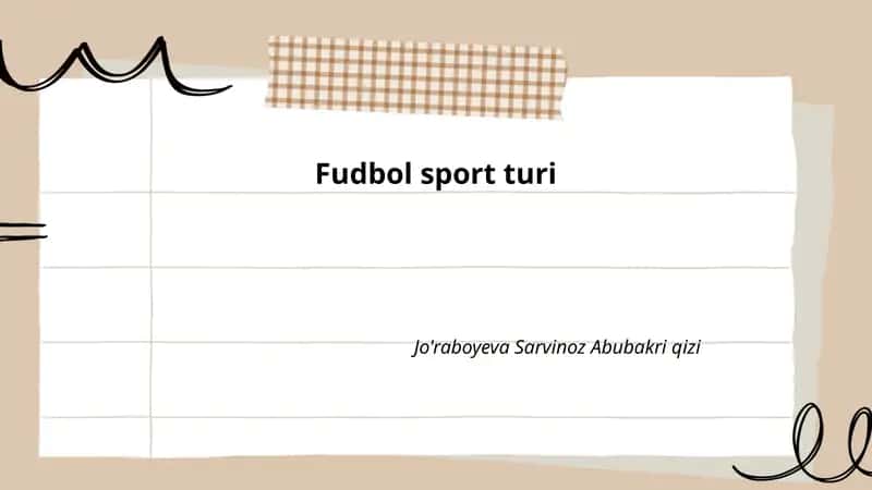 Fudbol sport turi
