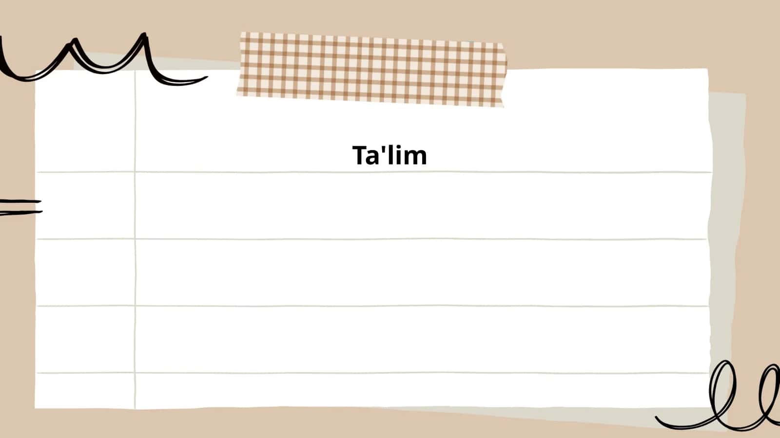 Ta'lim