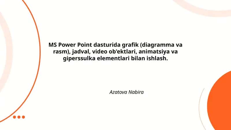 MS Power Point