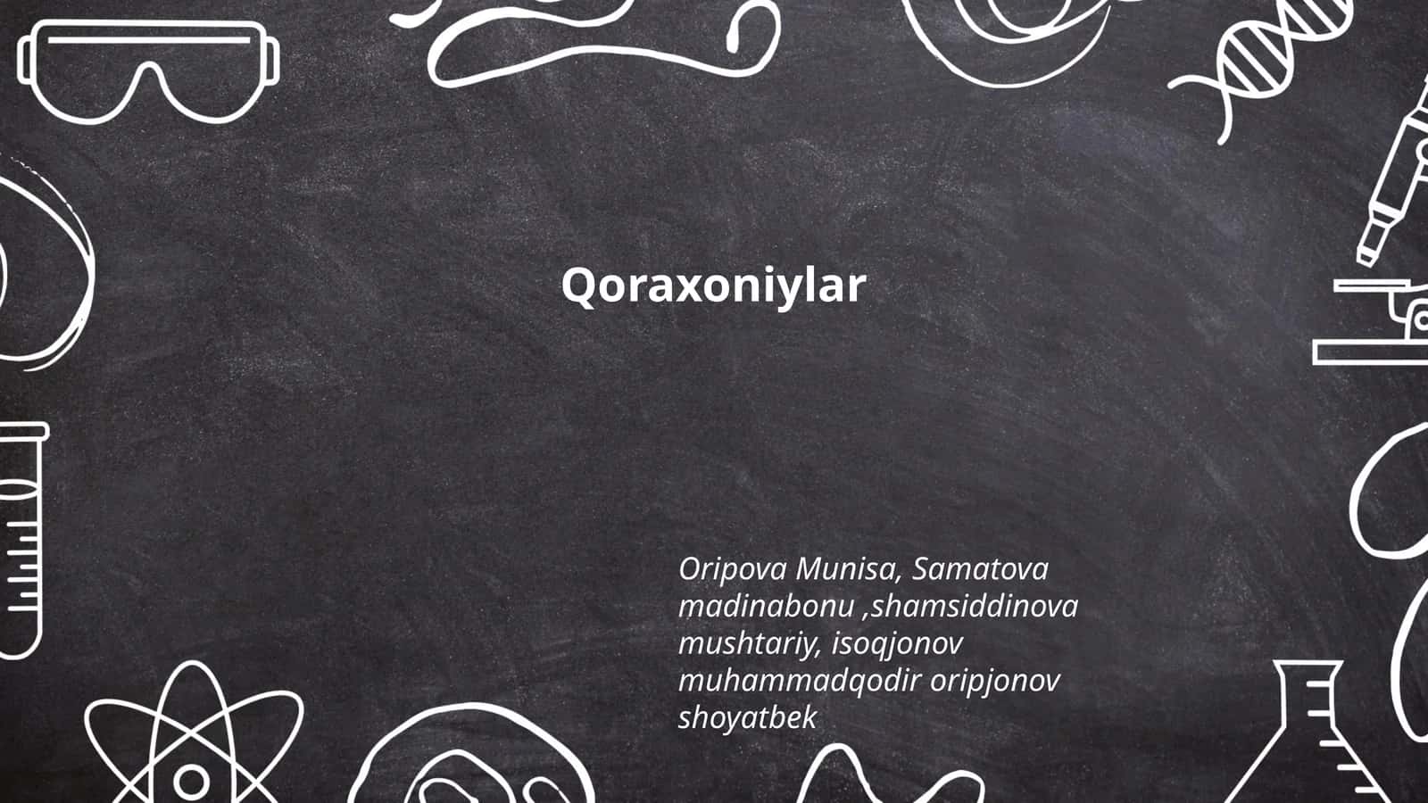 Qoraxoniylar