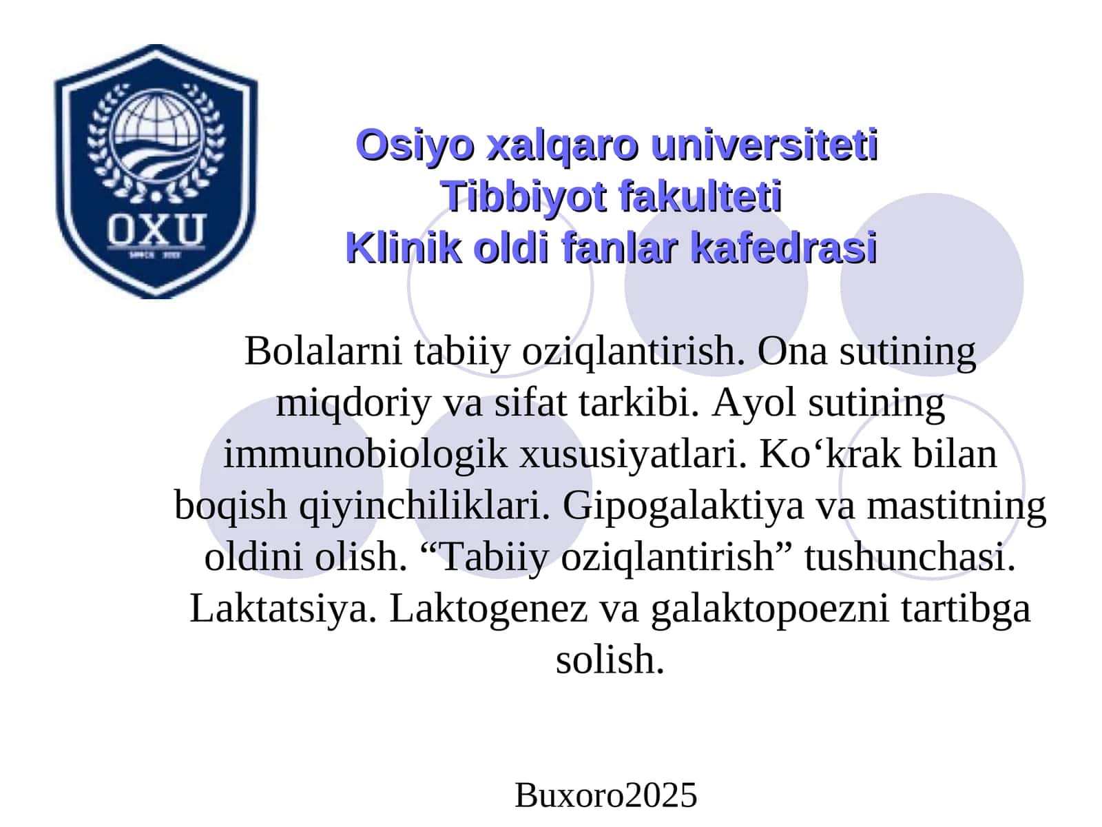 Bolalarni tabiiy oziqlantirish