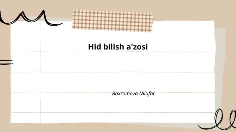 Hid bilish a'zosi