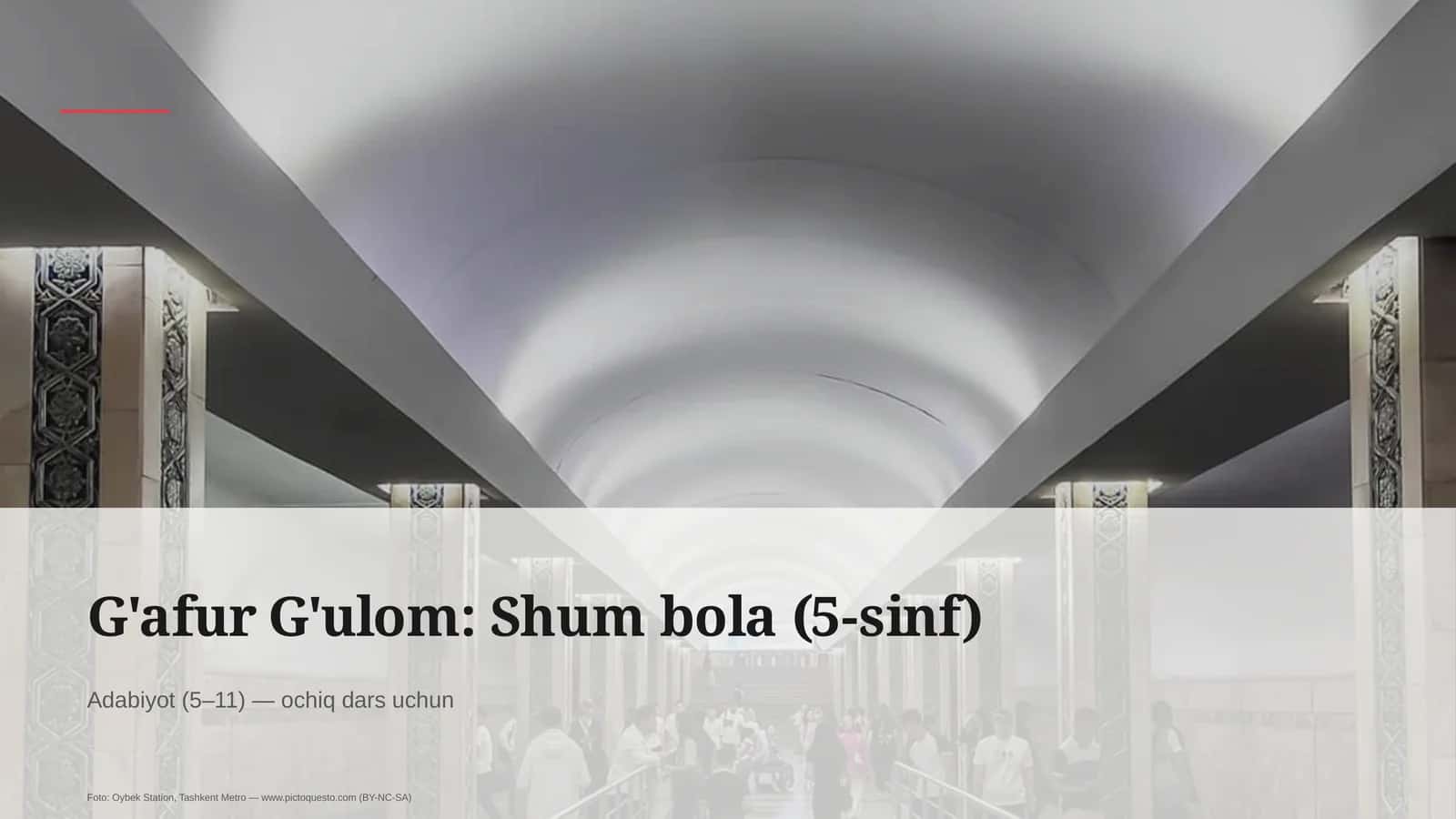 G'afur G'ulom: Shum bola (5-sinf)
