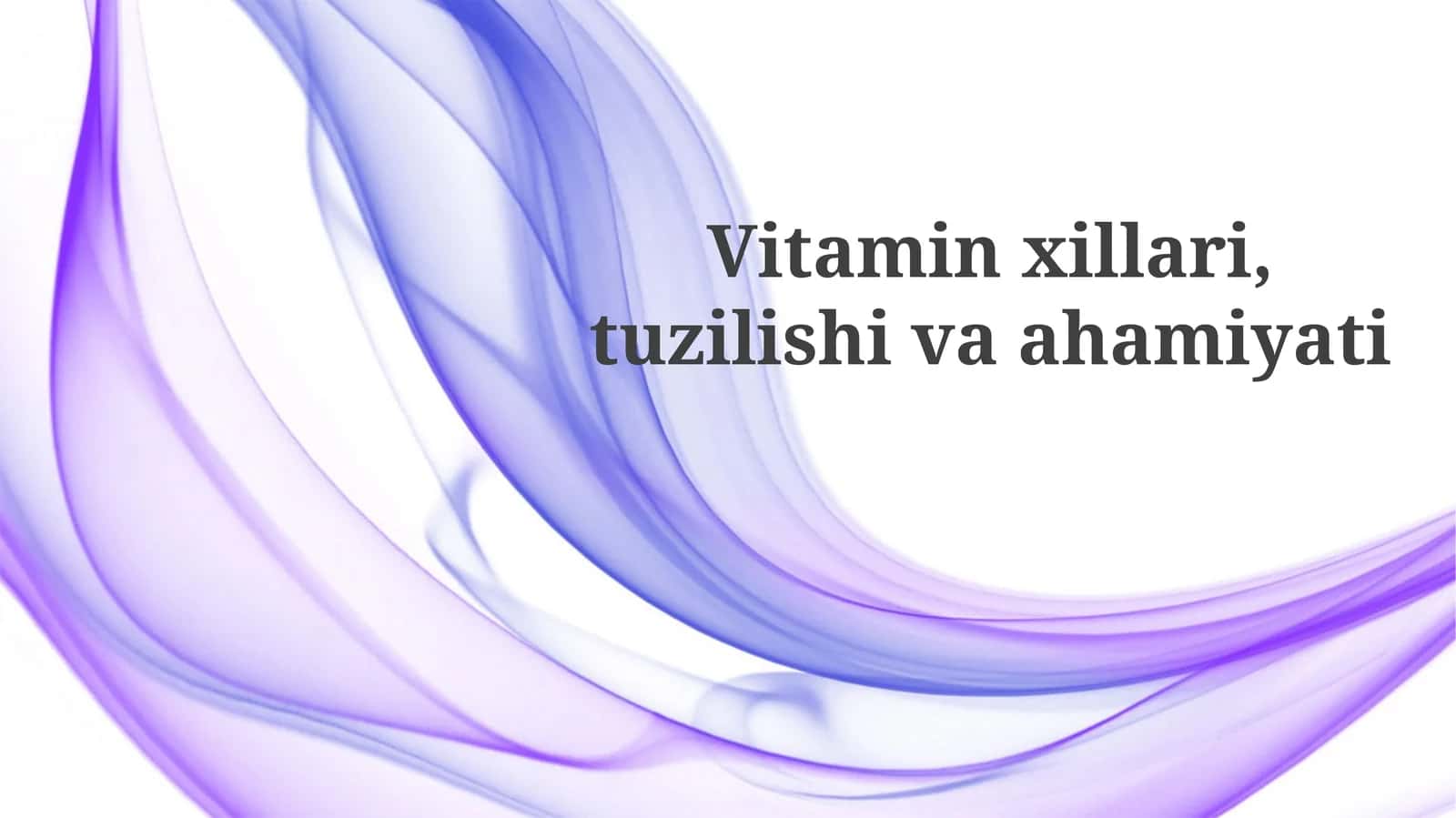 K vitamini: Umumiy ma'lumot