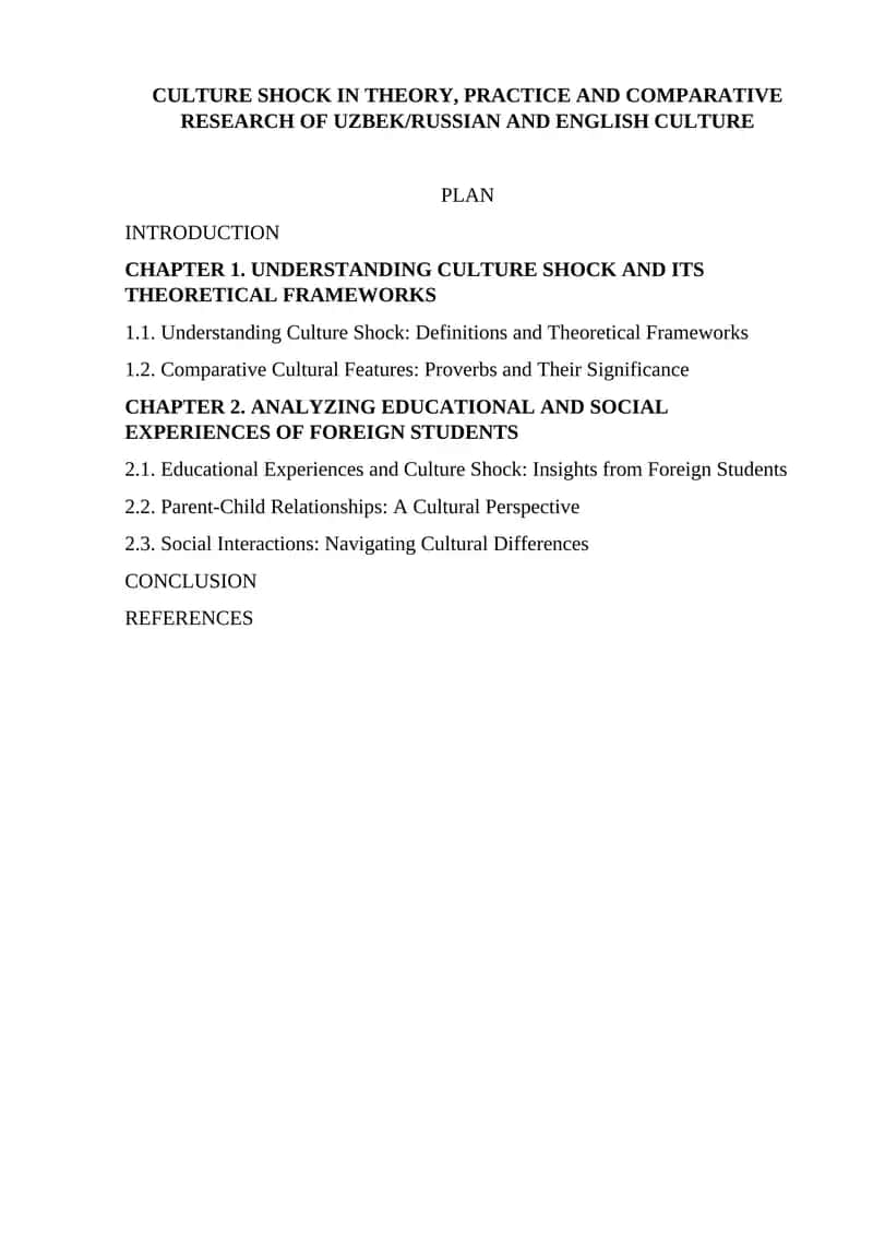 Understanding Culture Shock