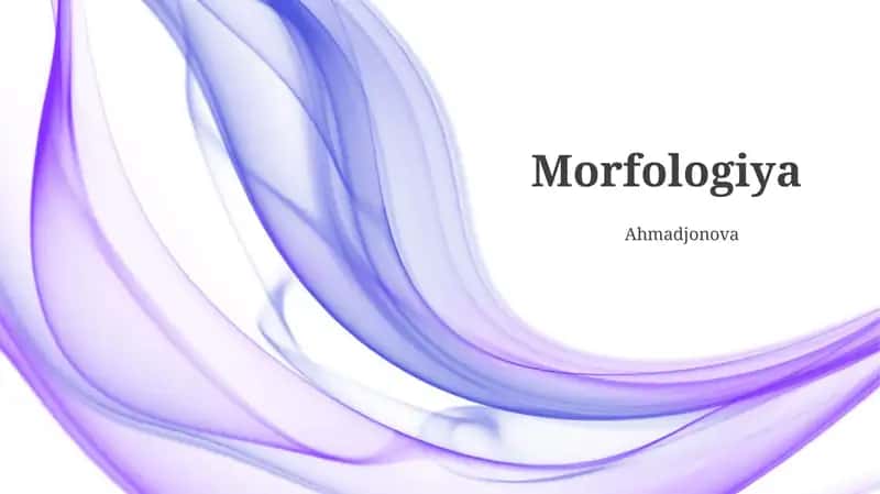 Morfologiya