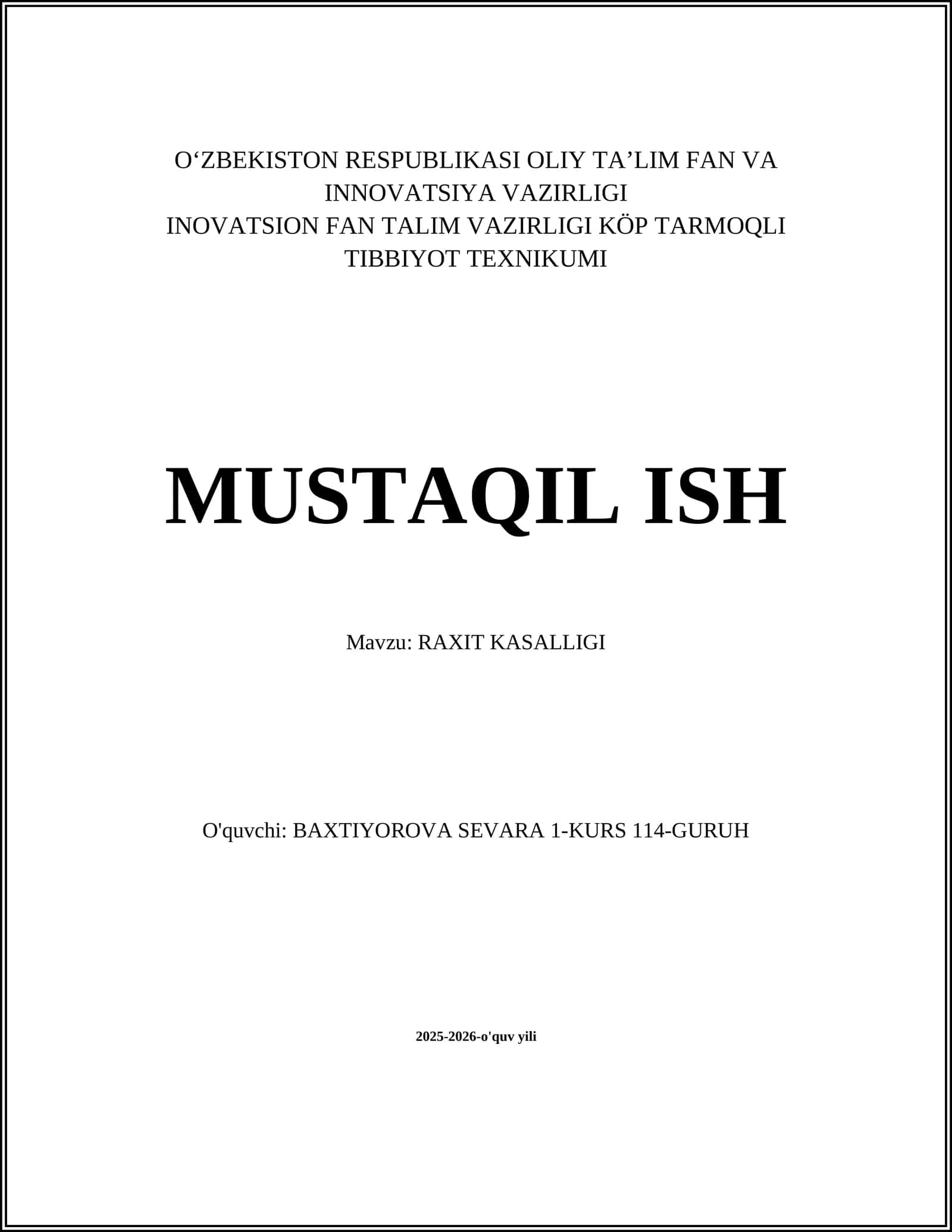 Raxit kasalligi