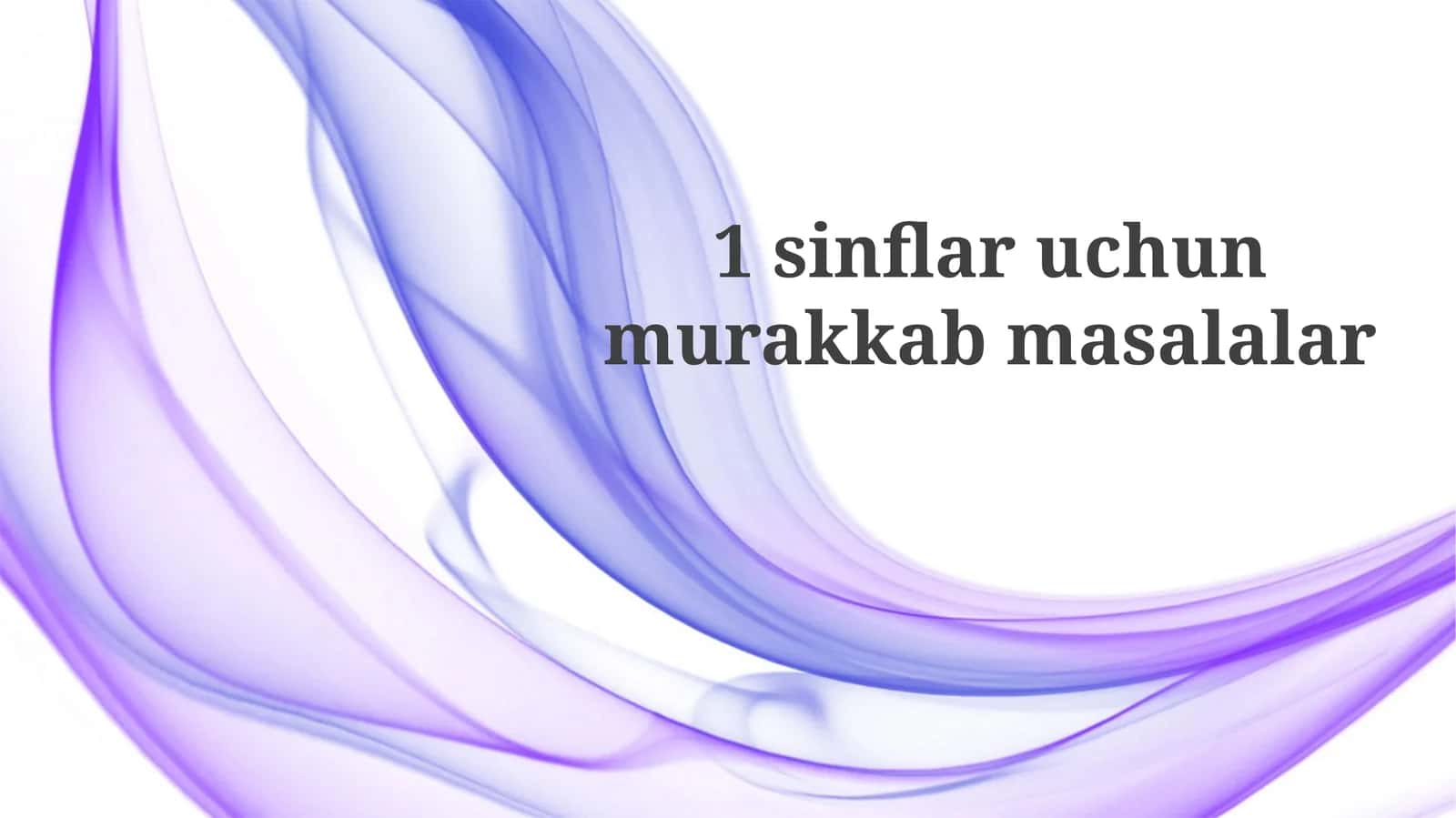 1sinflaruchunmurakkabmasalalar