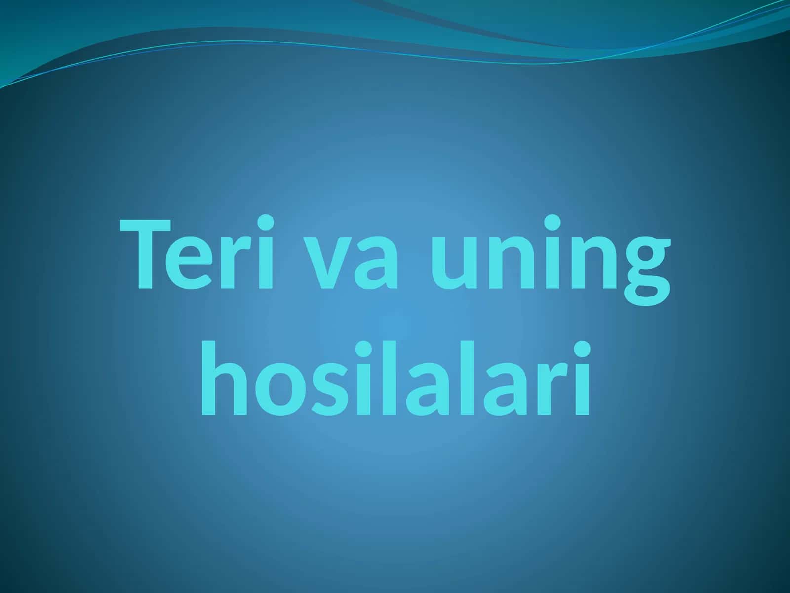 Terivauninghosilalari