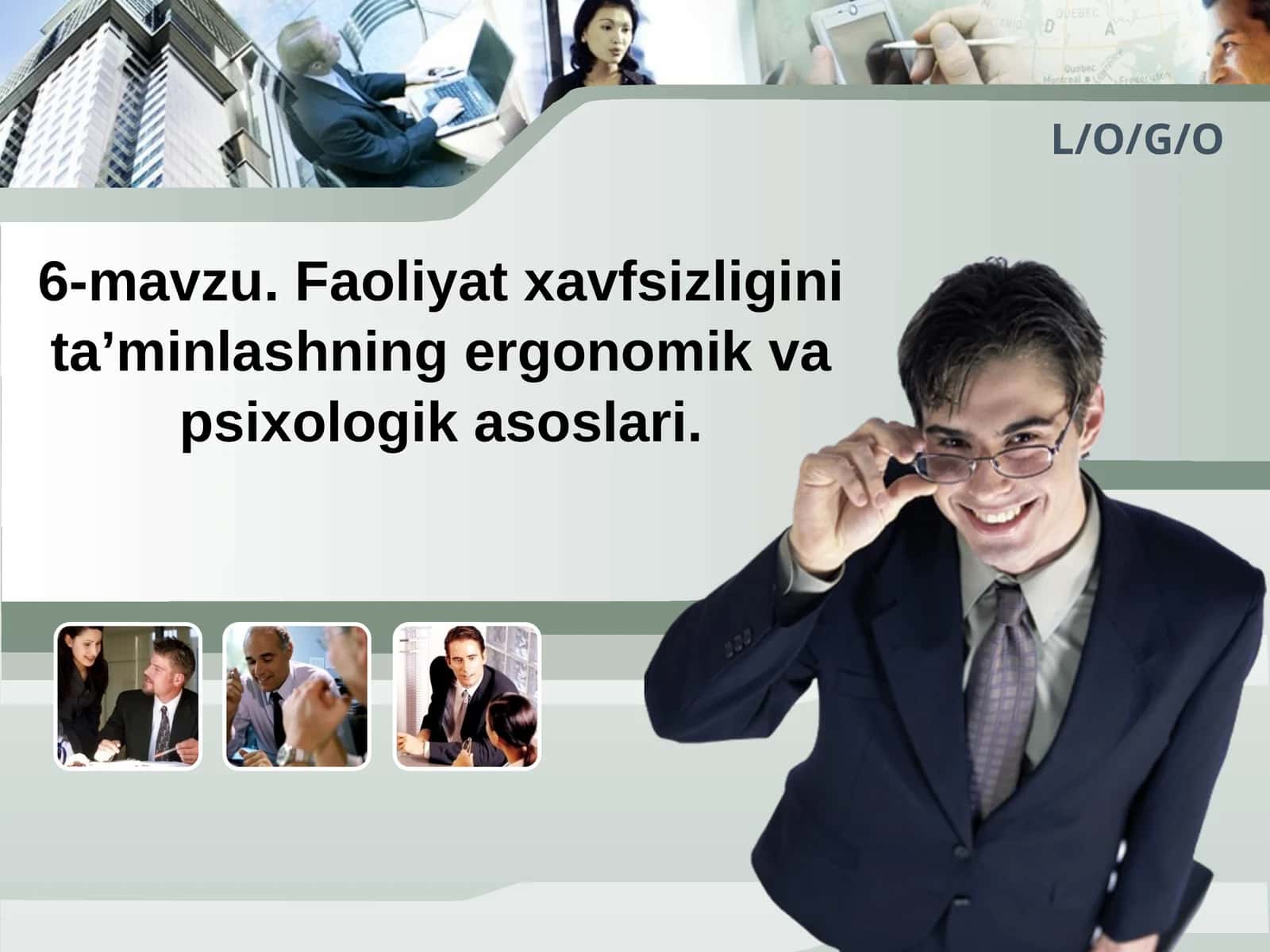 Faoliyat xavfsizligini ta'minlashning ergonomik va psixologik asoslari