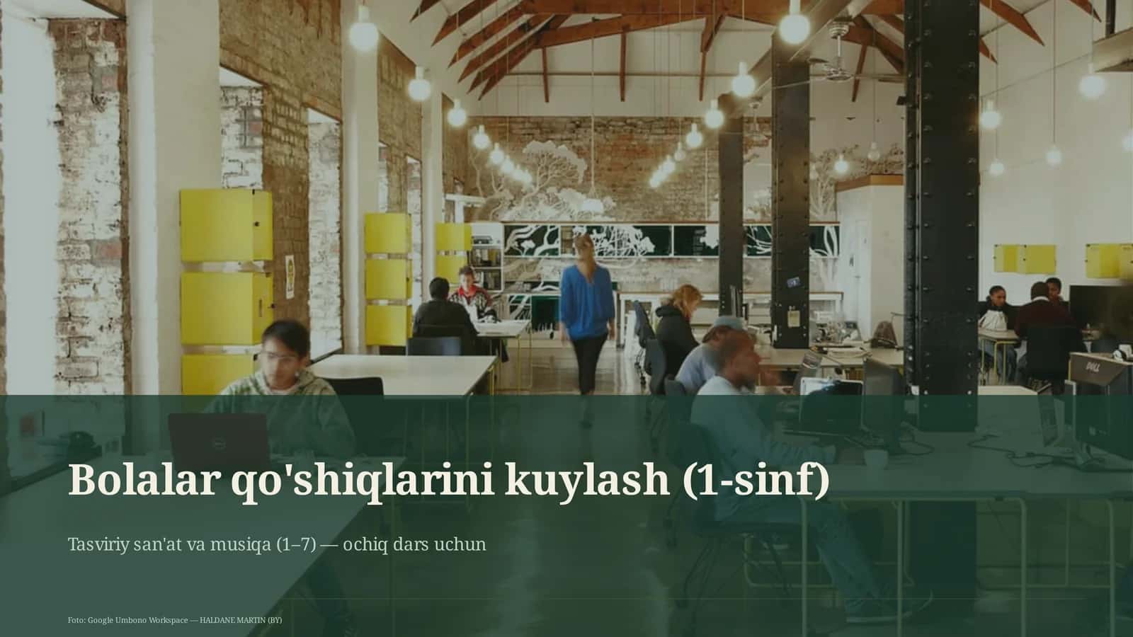 Bolalar qo'shiqlarini kuylash (1-sinf)