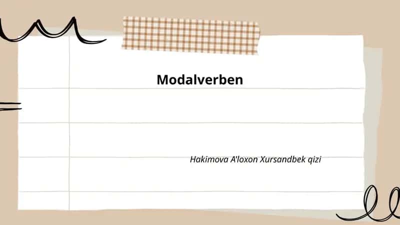 Modalverben