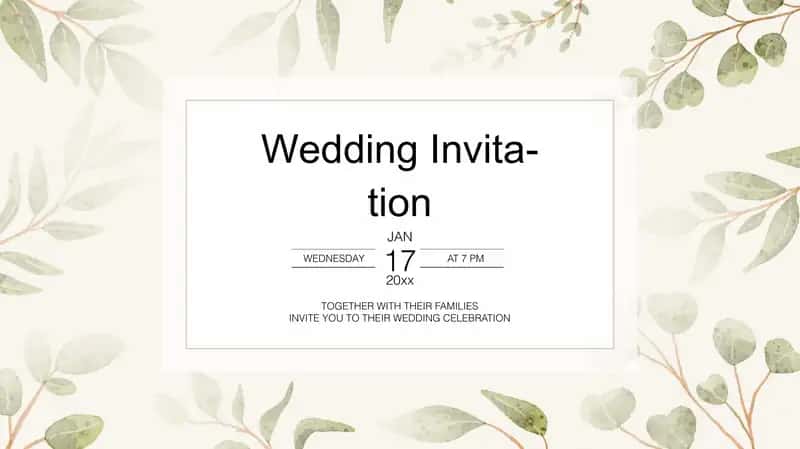 Wedding Invitation
