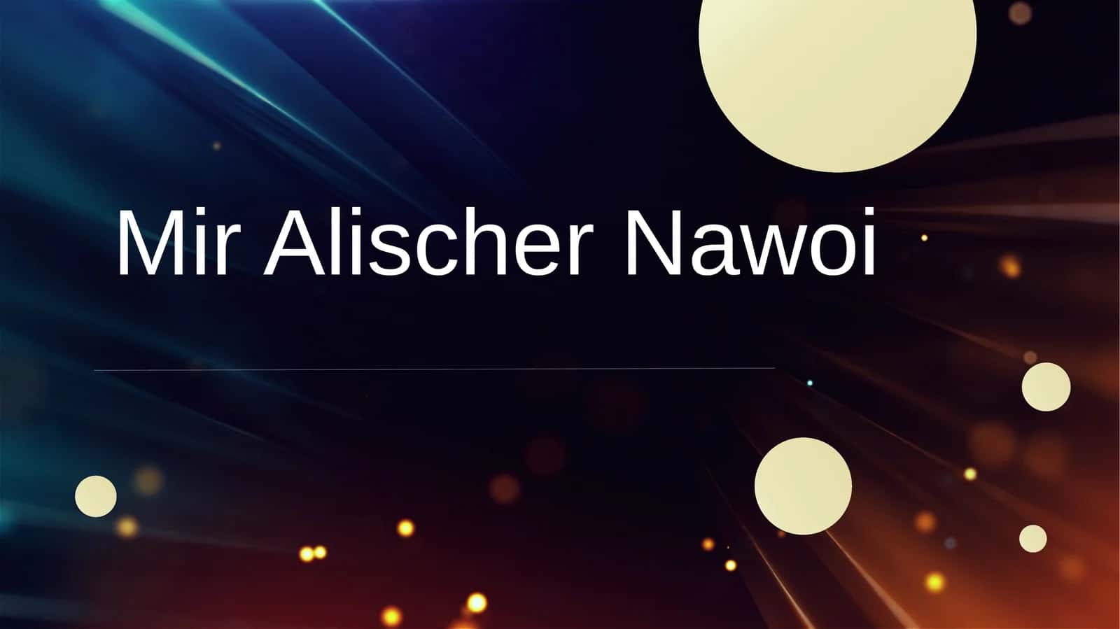 Mir Alischer Nawoi