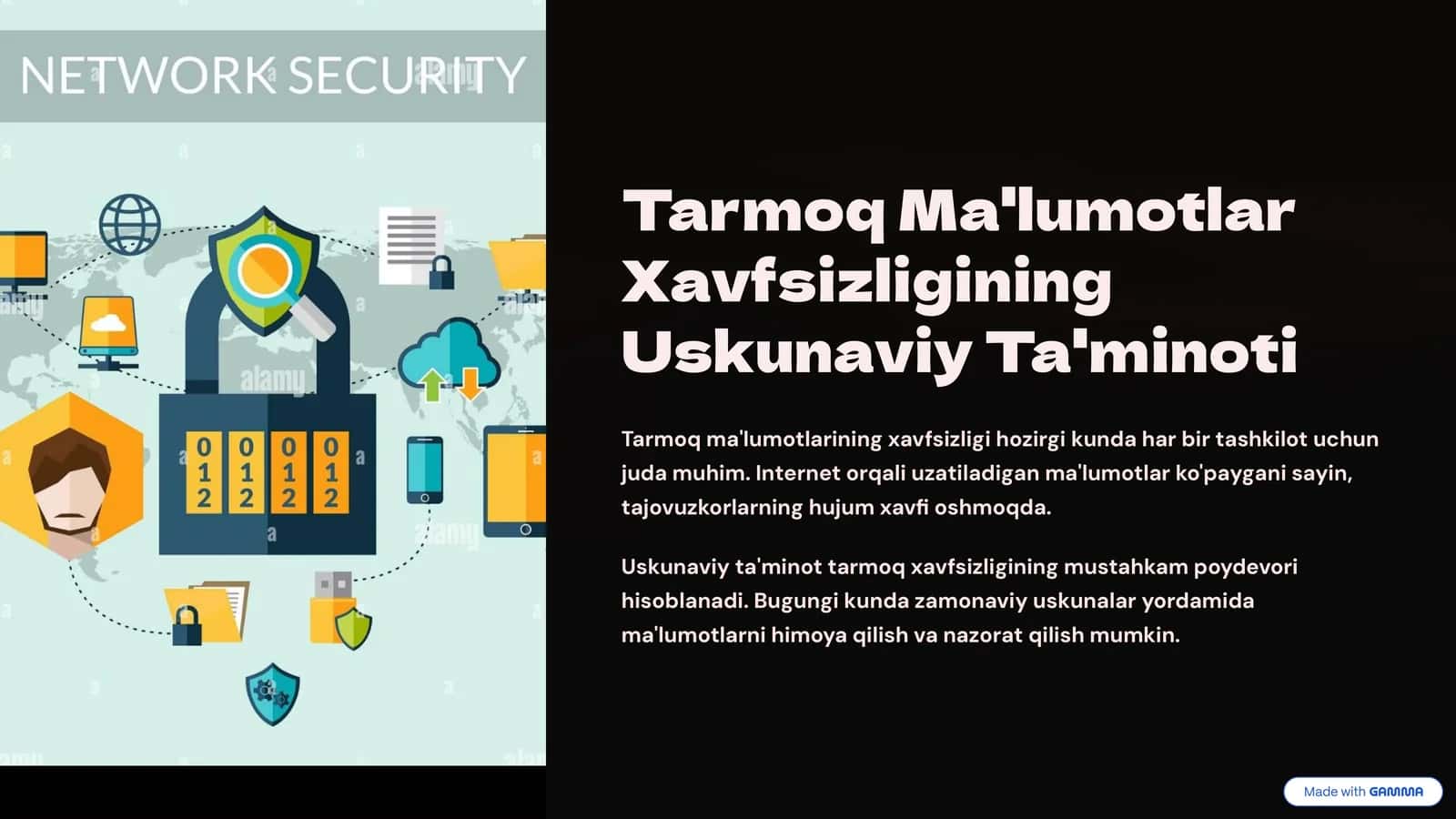 Tarmoq Ma'lumotlar Xavfsizligining Uskunaviy Ta'minoti
