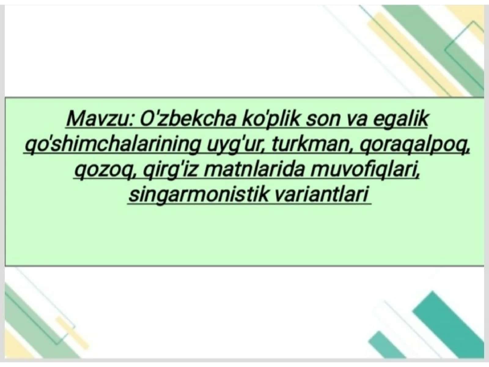 Turkiy tillarda son kategoriyasi