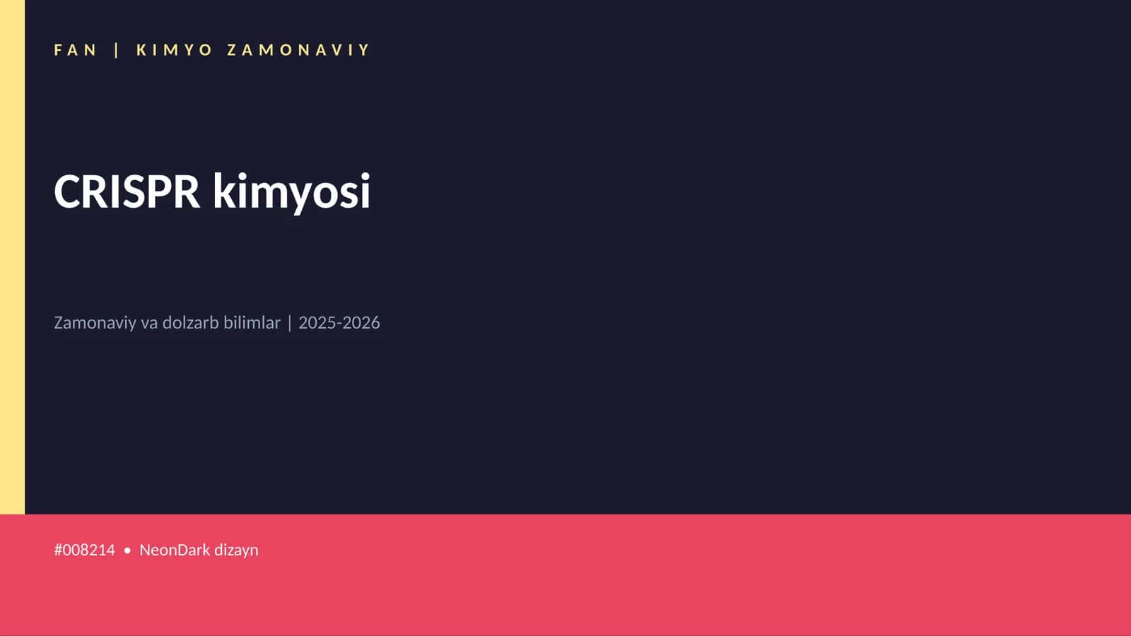 FAN | KIMYO ZAMONAVIY