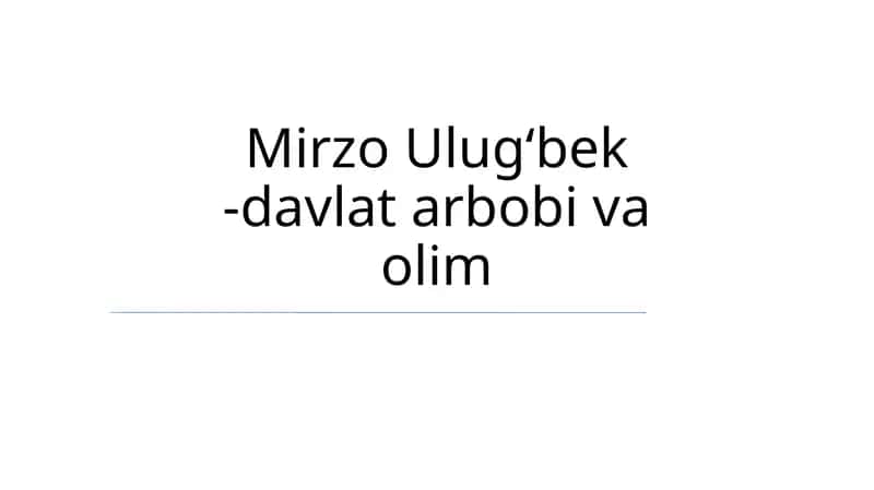 Ulug'bek Rasadxonasi va uning Ilmiy Hissasi