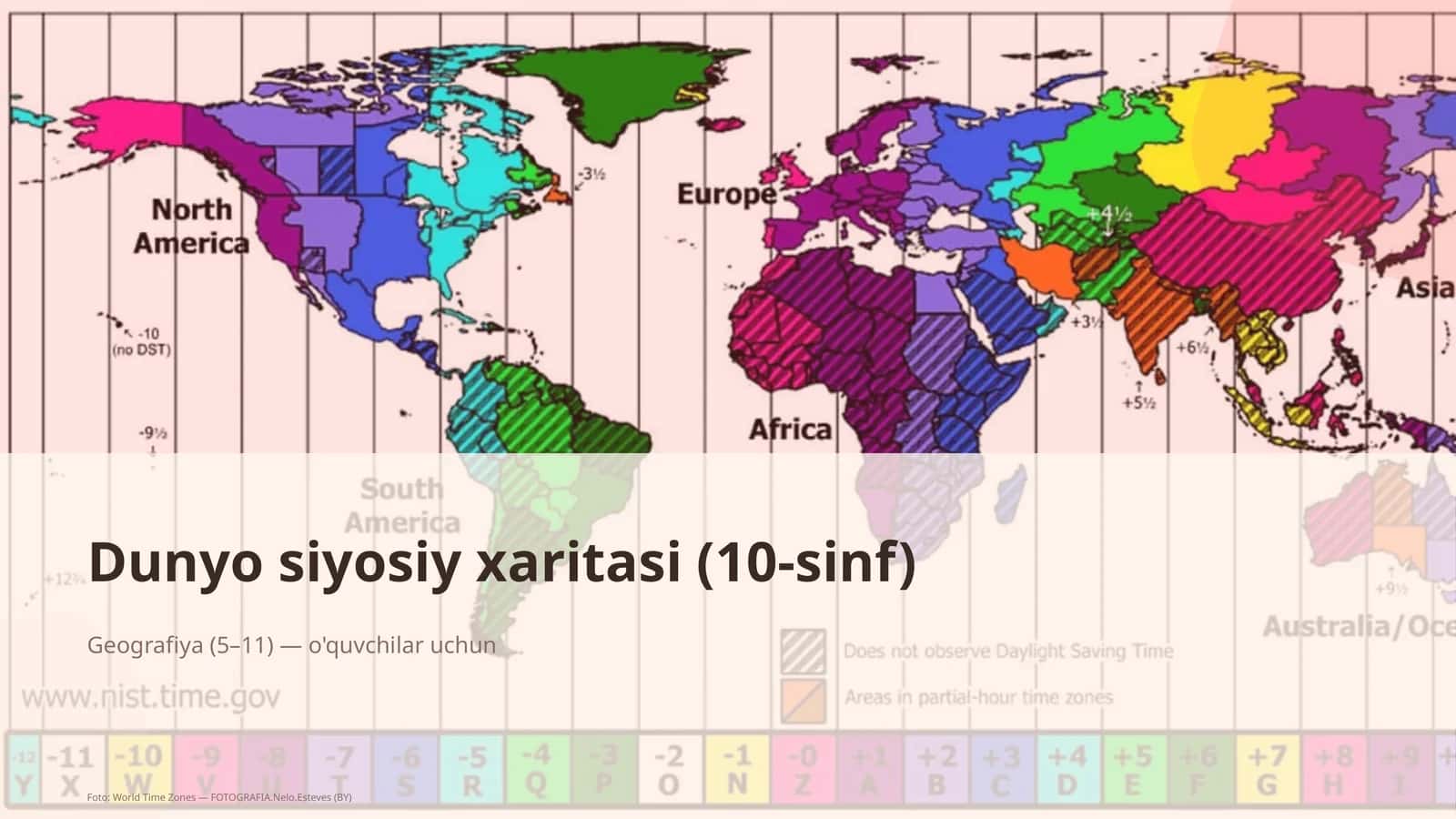 Dunyo siyosiy xaritasi (10-sinf)